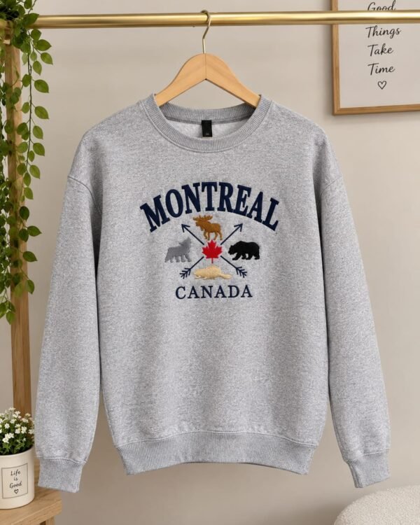 Montreal Canada Embroidered Sweatshirt